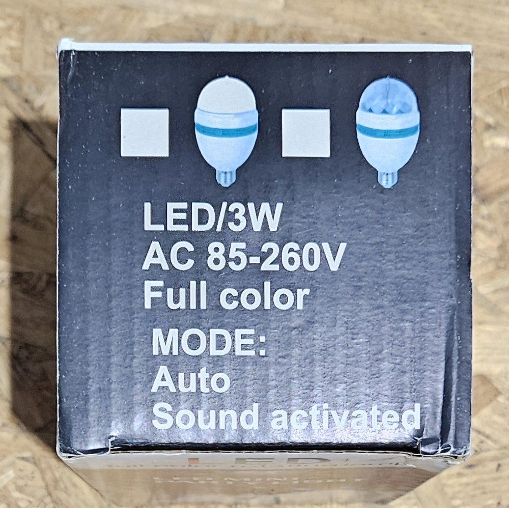 (4) Colorful LED Disco Light Bulbs - Picture 3 of 4